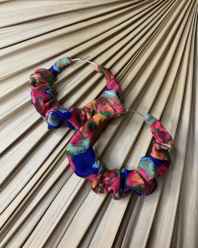 Σκουλαρίκια Χειροποίητα 'Exotic Scrunchie'