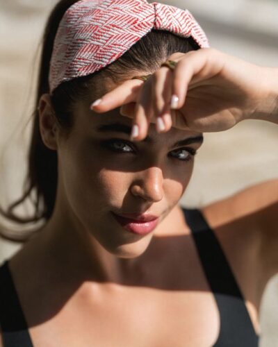Στέκα Μαλλιών Χειροποίητη 'Red Headband'