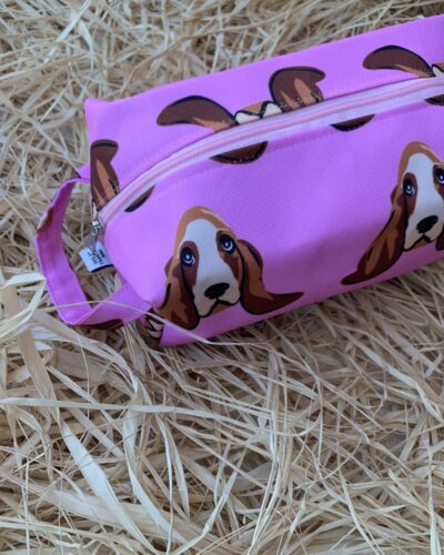 Χειροποίητο Τσαντάκι Νεσεσέρ 'Pink Dogs'