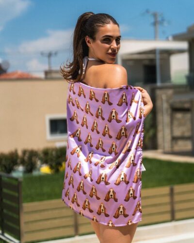 Μαντήλι ' Purple Dogs'