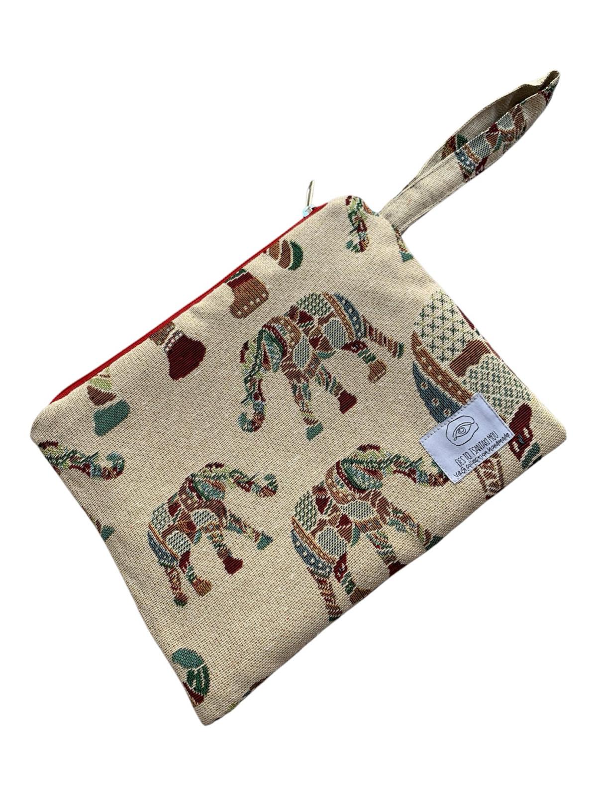 Τσαντάκι χειρός χειροποίητο 'Small elephant bag'