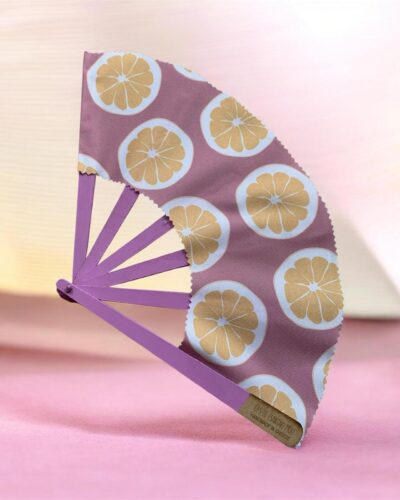 Βεντάλια Χειροποίητη 'Pink Lemons'