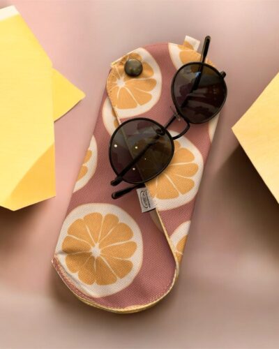Θήκη Γυαλιών Χειροποίητη 'Pink Lemons'