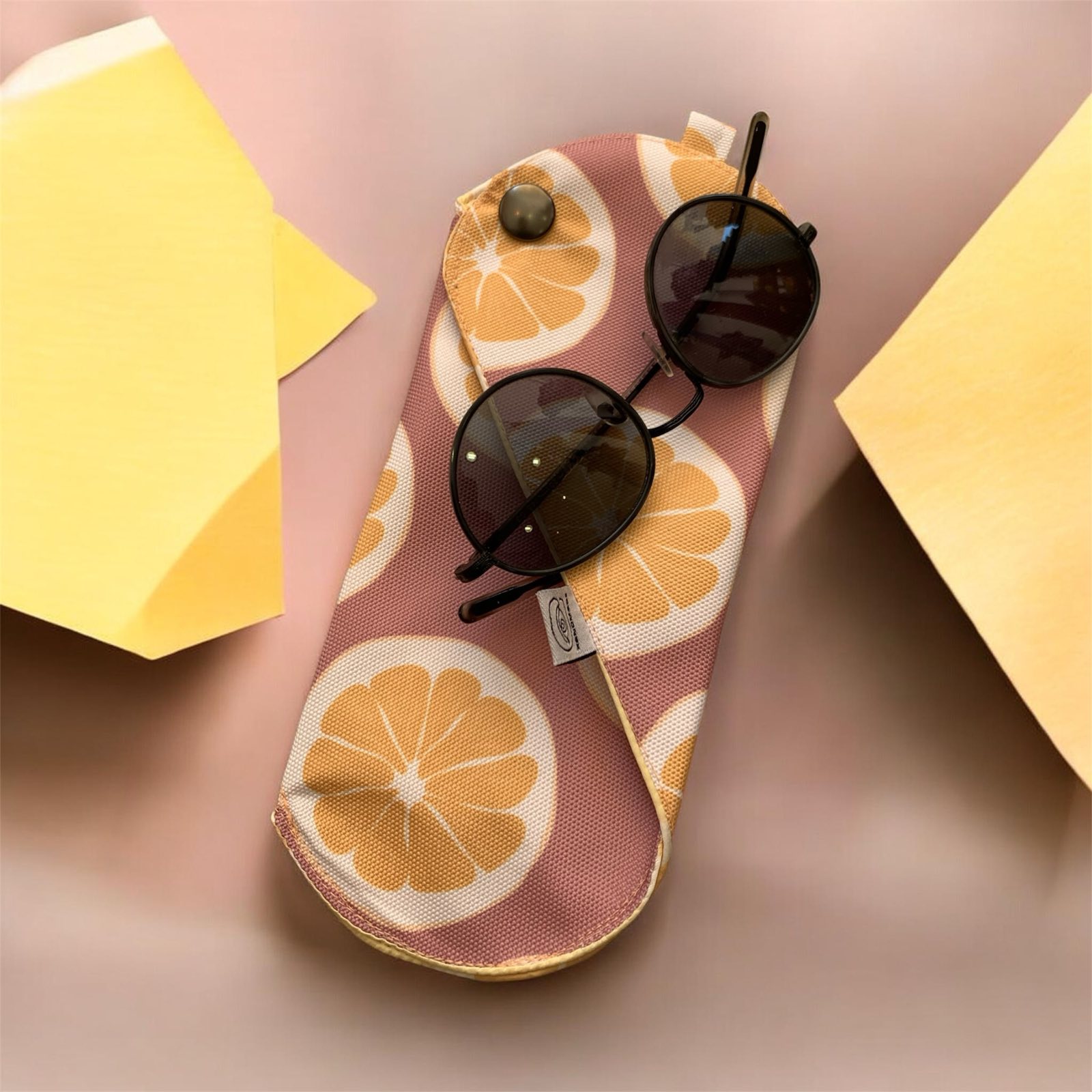 Θήκη Γυαλιών Χειροποίητη 'Pink Lemons'