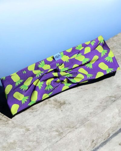 Κορδέλα Μαλλιών Χειροποίητη 'Purple Pineapple'
