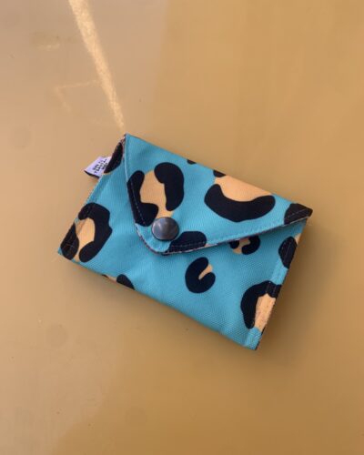 Πορτοφολάκι Χειροποίητο 'Blue Animal Print'