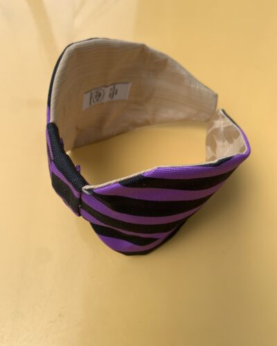 Στέκα Μαλλιών Χειροποίητη 'Purple Animal Print'